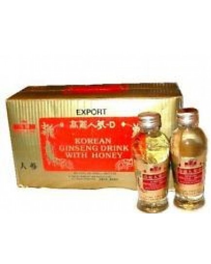 ROYAL KING KOREAN GINSENG DRINK WITH HONEY BOTTLES 120 ML - 10 CT.